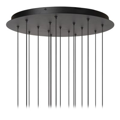 Lucide MONTANA - Pendant light - LED Dim. - CCT - 16x5,7W 2700K/4000K - Suitable for double-height spaces and high ceiling - Grey iron - Premium
